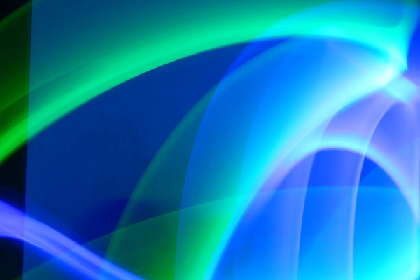 色を変えて2色のライトペインティング