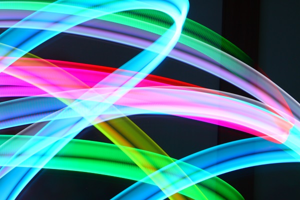 100均　グラデーションライトによるライトペインティング