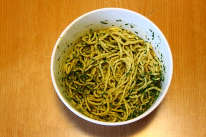 完全栄養食オールインパスタ（All-In-Pasta）　ジェノベーゼ