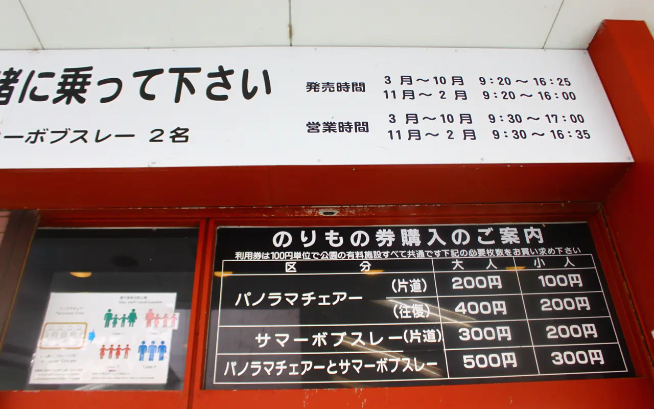 ぐんまこどもの国　サマーボブスレー　のりもの券