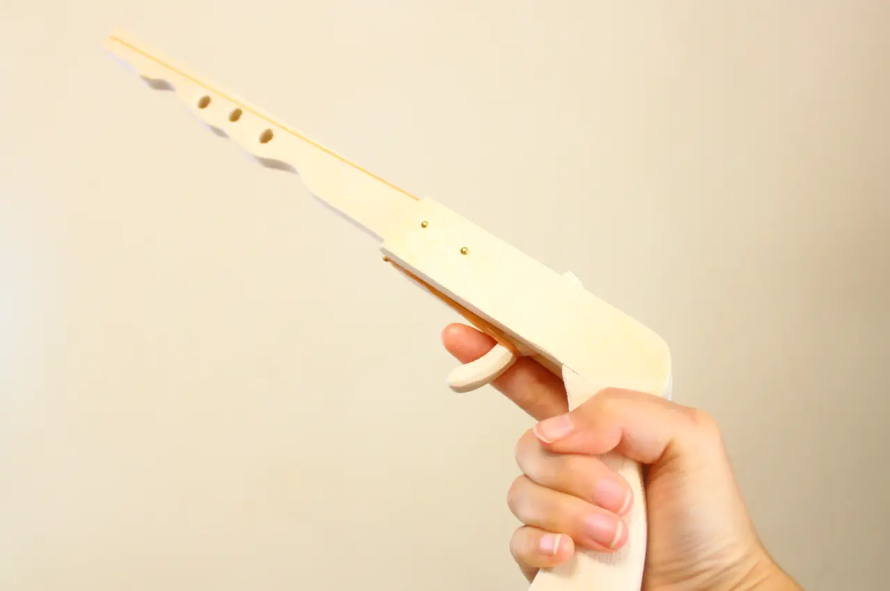 ぐんまこどもの国　半日体験教室　輪ゴム銃（700円）　