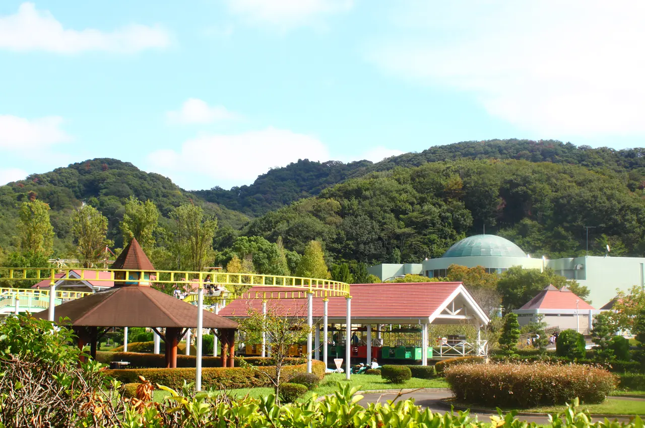 ぐんまこどもの国　ウォーキングコース　サイクル広場