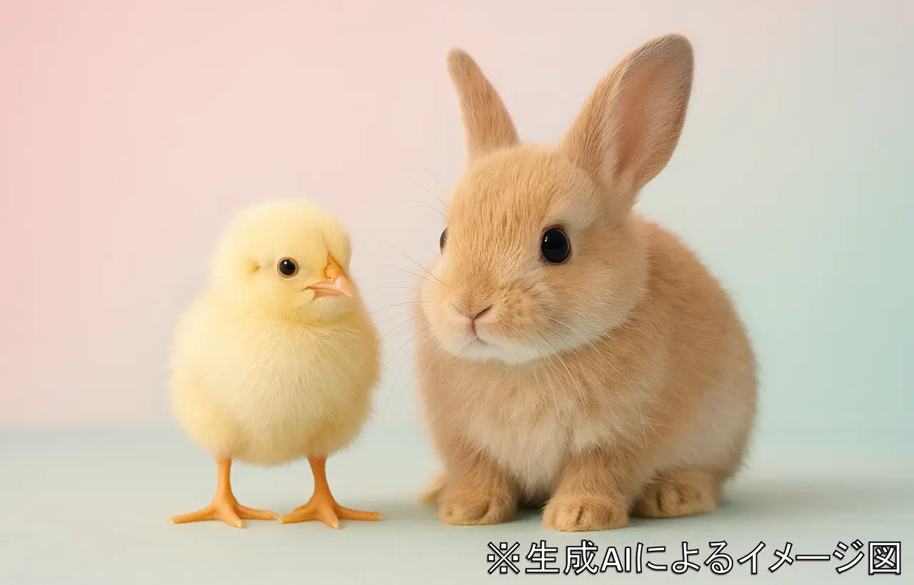 ChatGPTに　動物カフェ　イメージ図