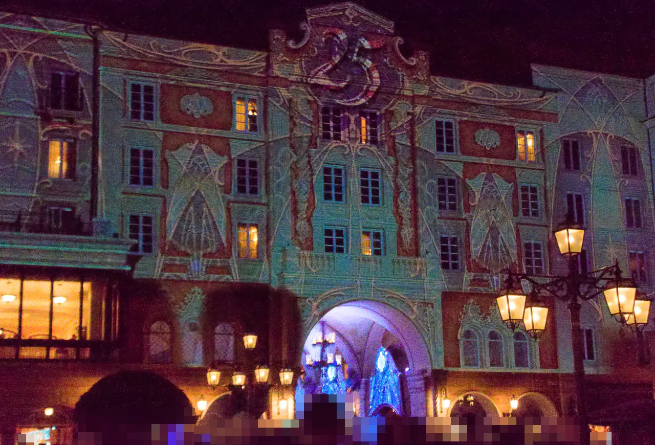 東京ディズニーシー　25周年記念　スパークリング・ジュビリー・ナイト　プロジェクションマッピング