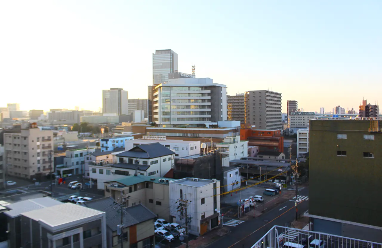 名古屋　ニュー松竹梅ホテル　窓からの眺め