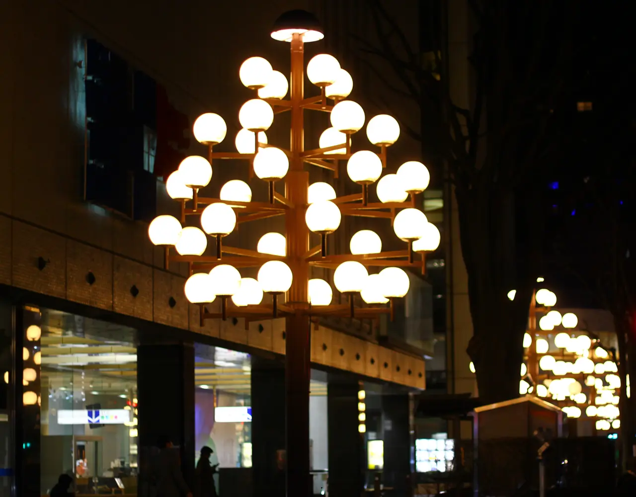 盛岡　夜景　パルクアベニュー・カワトク