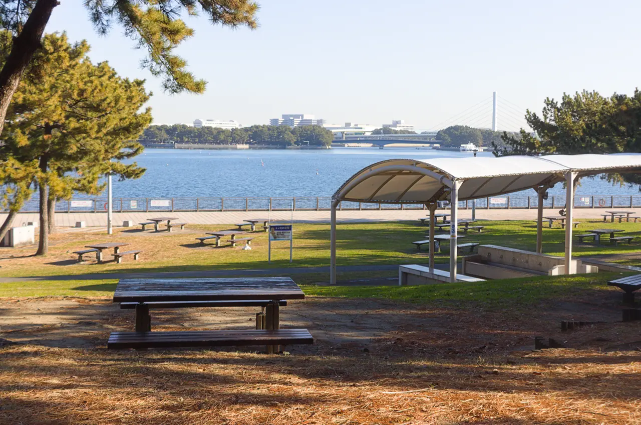 神奈川　横浜　海の公園　バーベキュー場