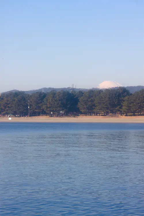 神奈川　横浜　海の公園　富士山